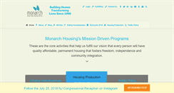 Desktop Screenshot of monarchhousing.org