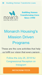 Mobile Screenshot of monarchhousing.org